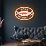 Kona Brewing Neon Sign Gecko Kona Brew 1
