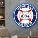 Kronenbourg 1664 Neon Sign Logo 1