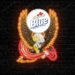 Labatt Blue Neon Sign Bespoke Logo Custom American Eagle 1