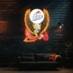 Labatt Blue Neon Sign Bespoke Logo Custom American Eagle 1