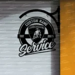 Lamborghini Metal Sign Bespoke Logo Metal Hanging Sign Car Garage Decor 1
