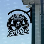 Lamborghini Metal Sign Bespoke Logo Metal Hanging Sign Car Garage Decor 1