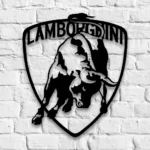 Lamborghini Metal Sign Logo Car 1