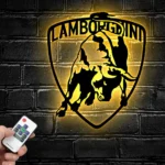 Lamborghini Metal Sign Logo Car 1