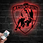Lamborghini Metal Sign Logo Car 1