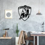 Lamborghini Metal Sign Logo Car 1