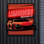 Lamborghini Neon Sign Revuelto Poster 1