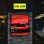 Lamborghini Neon Sign Revuelto Poster 1