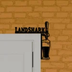 Landshark Lager Metal Sign Artistic Tap Handle 1
