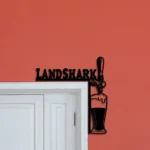 Landshark Lager Metal Sign Artistic Tap Handle 1