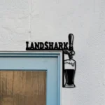 Landshark Lager Metal Sign Artistic Tap Handle 1