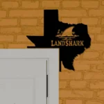 Landshark Lager Metal Sign Texas State Map 1