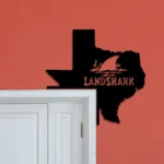 Landshark Lager Metal Sign Texas State Map 1