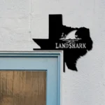 Landshark Lager Metal Sign Texas State Map 1