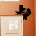 Landshark Lager Metal Sign Texas State Map 1