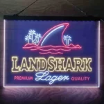 Landshark Lager Neon Sign Artistic 3 Color 1