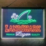 Landshark Lager Neon Sign Artistic 3 Color 1