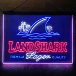 Landshark Lager Neon Sign Artistic 3 Color 1