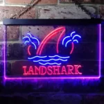 Landshark Neon Sign Palm Tree Island 1