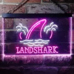 Landshark Neon Sign Palm Tree Island 1
