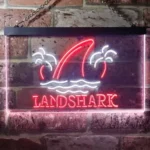 Landshark Neon Sign Palm Tree Island 1