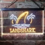 Landshark Neon Sign Palm Tree Island 1