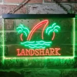 Landshark Neon Sign Palm Tree Island 1