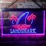 Landshark Neon Sign Palm Tree Island 1