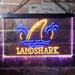 Landshark Neon Sign Palm Tree Island 1