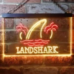 Landshark Neon Sign Palm Tree Island 1