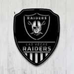 Las Vegas Raiders Metal Sign Shield Shape 1