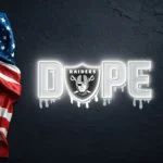 Las Vegas Raiders Neon Sign Dripping Dope 1