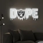 Las Vegas Raiders Neon Sign Dripping Dope 1