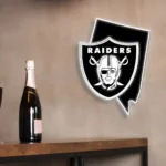 Las Vegas Raiders Neon Sign Nevada State Map 1