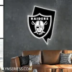 Las Vegas Raiders Neon Sign Nevada State Map 1
