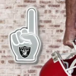 Las Vegas Raiders Neon Sign Nfl Foam Finger 1