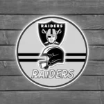 Las Vegas Raiders Neon Sign Nfl Helmet Acrylic 1