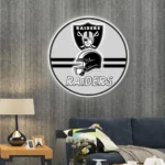 Las Vegas Raiders Neon Sign Nfl Helmet Acrylic 1