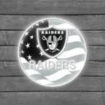Las Vegas Raiders Neon Sign Us Pennant Acrylic 1