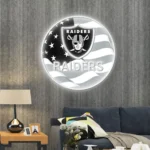 Las Vegas Raiders Neon Sign Us Pennant Acrylic 1