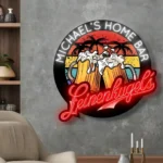 Leinenkugel Neon Sign Custom Frothy Beer Toast 1