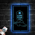 Lone Star Metal Sign Artistic Texas 1