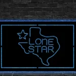 Lone Star Metal Sign Texas 1