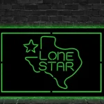 Lone Star Metal Sign Texas 1