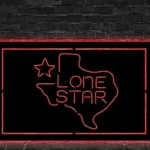 Lone Star Metal Sign Texas 1