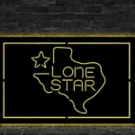 Lone Star Metal Sign Texas 1