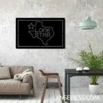 Lone Star Metal Sign Texas 1