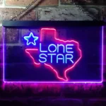 Lone Star Neon Sign Artistic Texas 1