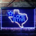 Lone Star Neon Sign Artistic Texas 1