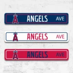Los Angeles Angels Metal Sign Artistic Mlb 1